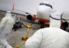 В аэропортах Украины введен усиленный режим дезинфекции